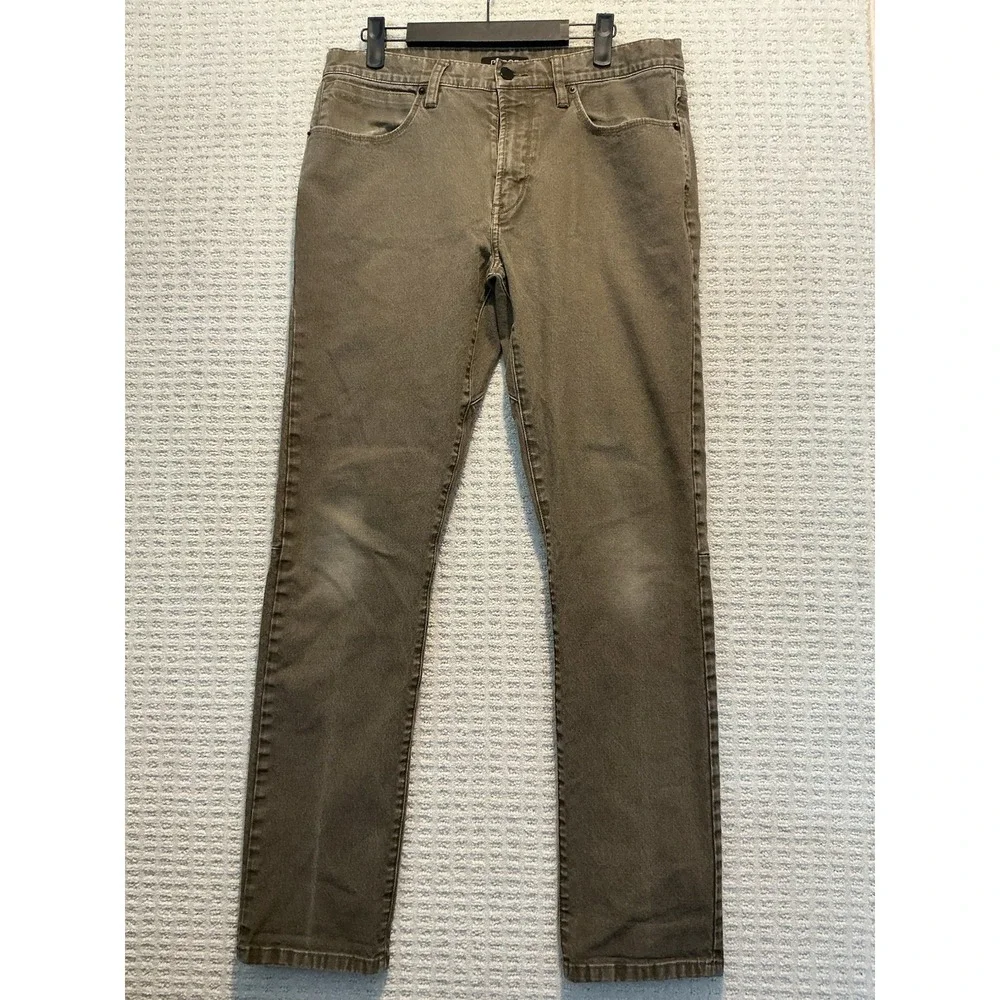 Proof Rover Pants Brown Work Denim NWOT Slim Straight Men's 32x32 P-530002
